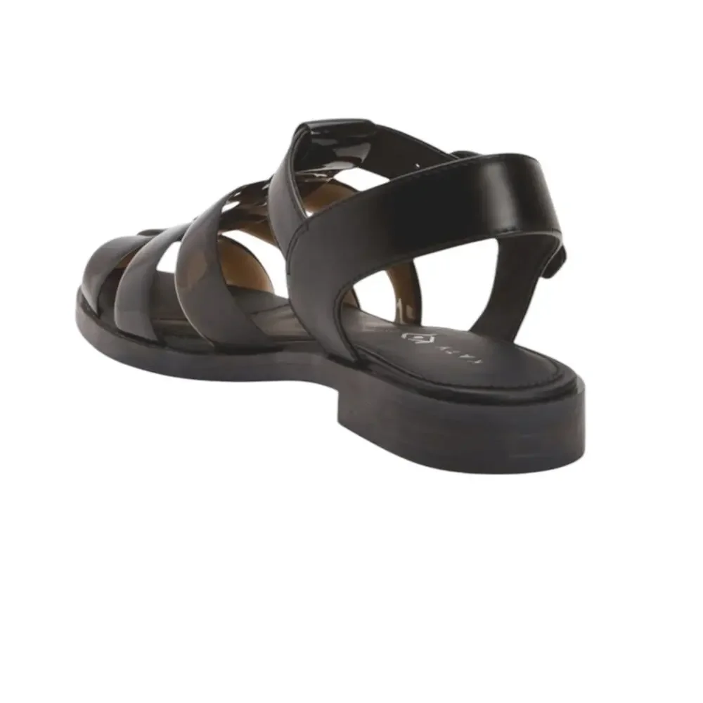 ^NWOT KATY PERRY The Geli Fisherman Sandal in Black - Sz 8.5